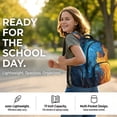 thumbnail image 2 of Kuiaobaty Fire Print Kids Backpack Set with Pencil Case for Kids Boys Multi Pockets Backpack and Lunch Bag with Adjustable Strap 17 Inch Bookbag with Pencil Pouch for School Travel Picnic, 2 of 7
