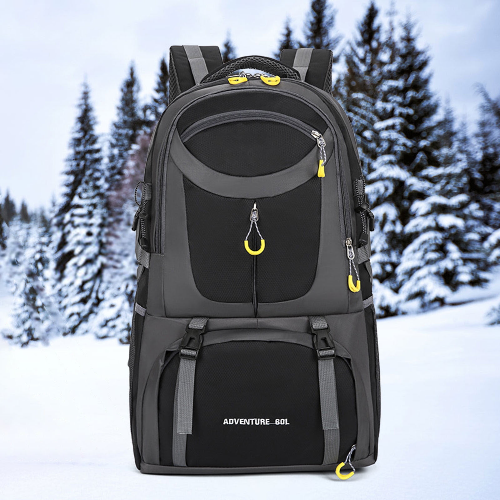 Large 50l Hiking Backpack With Front Opening Multipocket Trekking Backpack | INDIA - View #2