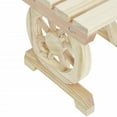 thumbnail image 5 of vidaXL Garden Footstool 40x36.5x38.5 cm Solid Wood Fir, 5 of 5