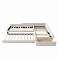 thumbnail image 6 of Duxelifin Upholstered Double Twin Size Daybed with Trundle & Drawer for Studios, Guest Rooms and Home Offices, Beige, 6 of 7