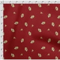 thumbnail image 4 of Soimoi Floral Print, Poly Taffeta Fabric, Decor Sewing Fabric by The Yard 56 Inch Wide, Decorative Fabric for Outdoor Upholstery, Umbrellas and Home Accents, Red, 4 of 5