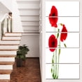 thumbnail image 1 of Fleurs de Coquelicot Rouge Isolées - Impression sur Toile Florale, 1 of 3