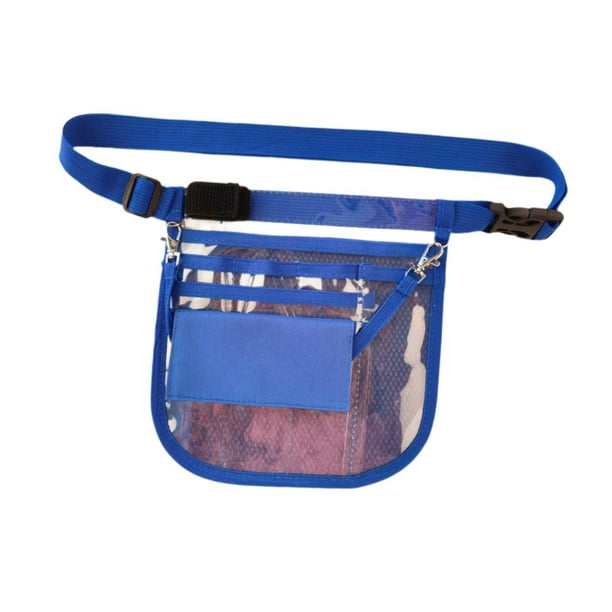 Riñonera para enfermera, delantal, riñonera para el cuidado de mascotas, riñonera con múltiples compartimentos Azul