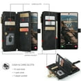 thumbnail image 2 of for Samsung Galaxy S22 Ultra Case, Wallet Case with Card Holder Kickstand Magnetic Zipper Pocket Lanyard Strap Wristlet,Leather Flip Case Wallet for Samsung Galaxy S22 Ultra 6.8 Inch,Black, 2 of 7