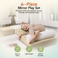 thumbnail image 2 of KIDKII 6 Piece Set Mirror Soft Play Foam Climbing Sensory Blocks Toddler Toy, Beige, 2 of 9
