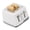 1PCS, variant on 1/12 Miniature White Bread Toaster Realistic Doll House Kitchen Accessory With Simulation Detail Scene Display Accessory