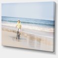 thumbnail image 2 of Smiling Senior Man Ride Bike - Impression sur Toile Paysage, 2 of 3
