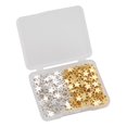 thumbnail image 3 of 160pcs Zulema do estrella colgante joyería llavero haciendo Dorado y Plata, 3 of 8