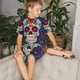 thumbnail image 4 of Balery Dead Day Party Conjunto de Pijama Infantil de Manga Corta con Estampado – Ropa de Dormir de Algodón Suave-Small, 4 of 6