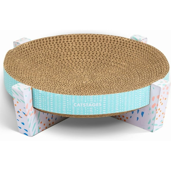 Scratch, Snuggle & Rest Corrugated Cat Scratcher With Catnip