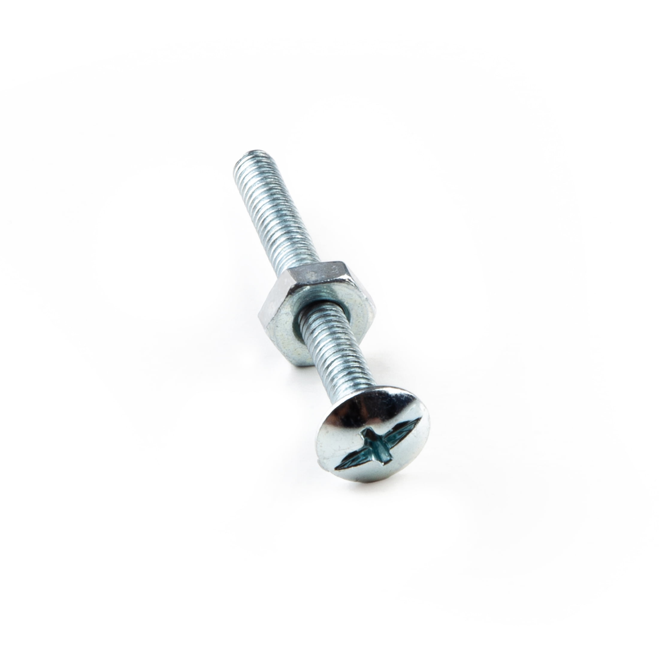 (5 pack) Hillman Machine Screws, 10-24 x 1-1/2", Steel, Zinc, Interior, Phillips, Silver, 7 sets