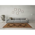 thumbnail image 3 of Ahgly Company Indoor Round Persian Brown Traditional Area Rugs, 4' Round, 3 of 4