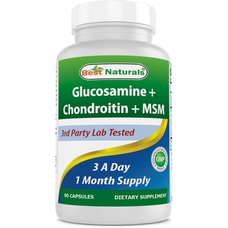Best Naturals Glucosamine Triple Strength Dietary Supplements, Sulfate 2600mg, 90 Count