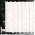 thumbnail image 3 of Ambesonne Mushroom Shower Curtain, Sketch Mushrooms Artwork, 69"Wx70"L, Persian Orange, 3 of 4