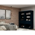 thumbnail image 2 of Manhattan Comfort Mulberry 2-Piece Wood Open Sectional Closet Set in Blue, 2 of 7