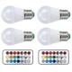 thumbnail image 3 of Bombilla LED RGB de 45 W, colorida, con control remoto intercambiable, para dormitorio, escalera, bar, 85 V-265 V (RGB, blanco cálido, 3000 K, casquillo E27), 3 of 14