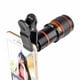 thumbnail image 5 of Lente telescópica externa Universal con Zoom óptico 12x cámara con Clip para teléfono móvil para ver juegos de paisajes de fútbol, 5 of 5