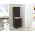 thumbnail image 2 of Inval AMBROSSIA Breakroom 4 Door Pantry in Espresso and Gray Engineered Wood, 2 of 8