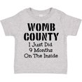 thumbnail image 3 of Inktastic Womb County I just Did 9 Months on the Inside Boys or Girls Toddler T-Shirt, 3 of 5