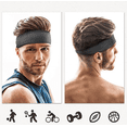 thumbnail image 3 of Generic 5 Pack Unisex Stretchy Sports Headbands, Mens Sweatband Hairband for Running, Cycling, Basketball, Yoga & Fitness Workout, 3 of 4