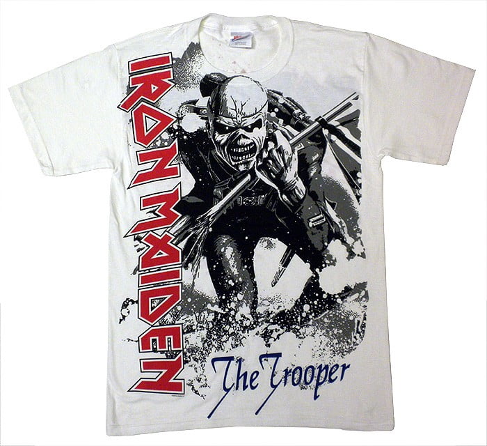 Iron Maiden Trooper T-Shirt (White 