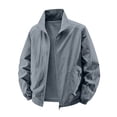 thumbnail image 7 of LUVDA Womens Lightweight Jacket Full Zip Stand Collar Long Sleeve Casual Windbreaker with Zipper Pockets for Travel & Hiking, 7 of 7