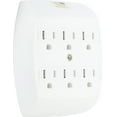 thumbnail image 6 of GE 6-Outlet Grounded Wall Adapter with Saf T Gard, White, 55200, 6 of 6