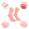 thumbnail image 3 of Unique Bargains 1 Pair Women's Soft Sleep Cozy Socks Bright Pink 93% Polyester 7% Spandex, 3 of 5