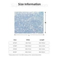 thumbnail image 5 of Uemuo White Bule Glitter Printed Throw Blanket for Couch, Fluffy Fuzzy Blankets for Bed, Sofa, Cozy Flannel Faux Fur Blanket-40"x30", 5 of 6