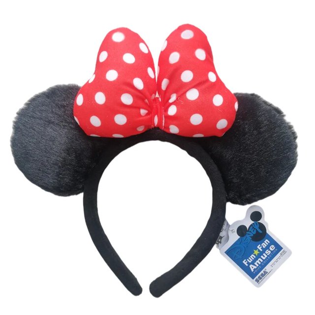 Diadema con orejas de Minnie Mouse de Disney para adultos y niños, diadema con flores, disfraz de diadema de felpa, regalo
