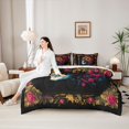 thumbnail image 5 of Homewish Grunge Skull 7-Piece Twin Bedding,Sunflowers Floral Bedding Comforter Set,Halloween Bed Set,Halloween Reversible, 5 of 8