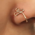 thumbnail image 4 of MasteelfCA 2Pcs Shining U-shape Nose Rings Snail-shape Nose Ring Snake-shape Nose Jewelries, 4 of 7