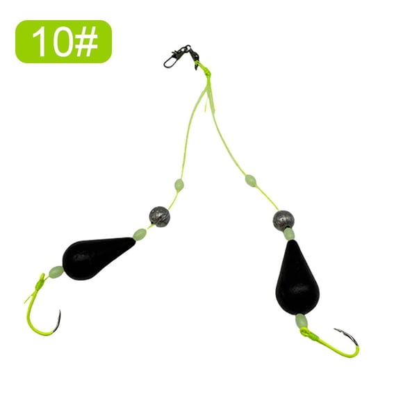 Pro Fishing Rig with Inverted Bottom Hooks, Carbon Steel Anti-Tangle Lure Setup for Complex Waters, European Style Anti-Current Fishing Accessories (4#-12#)