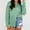 Green, variant on Women's Winter Solid Color Casual Long Sleeve Coat Outerwear Jacket Top​​
