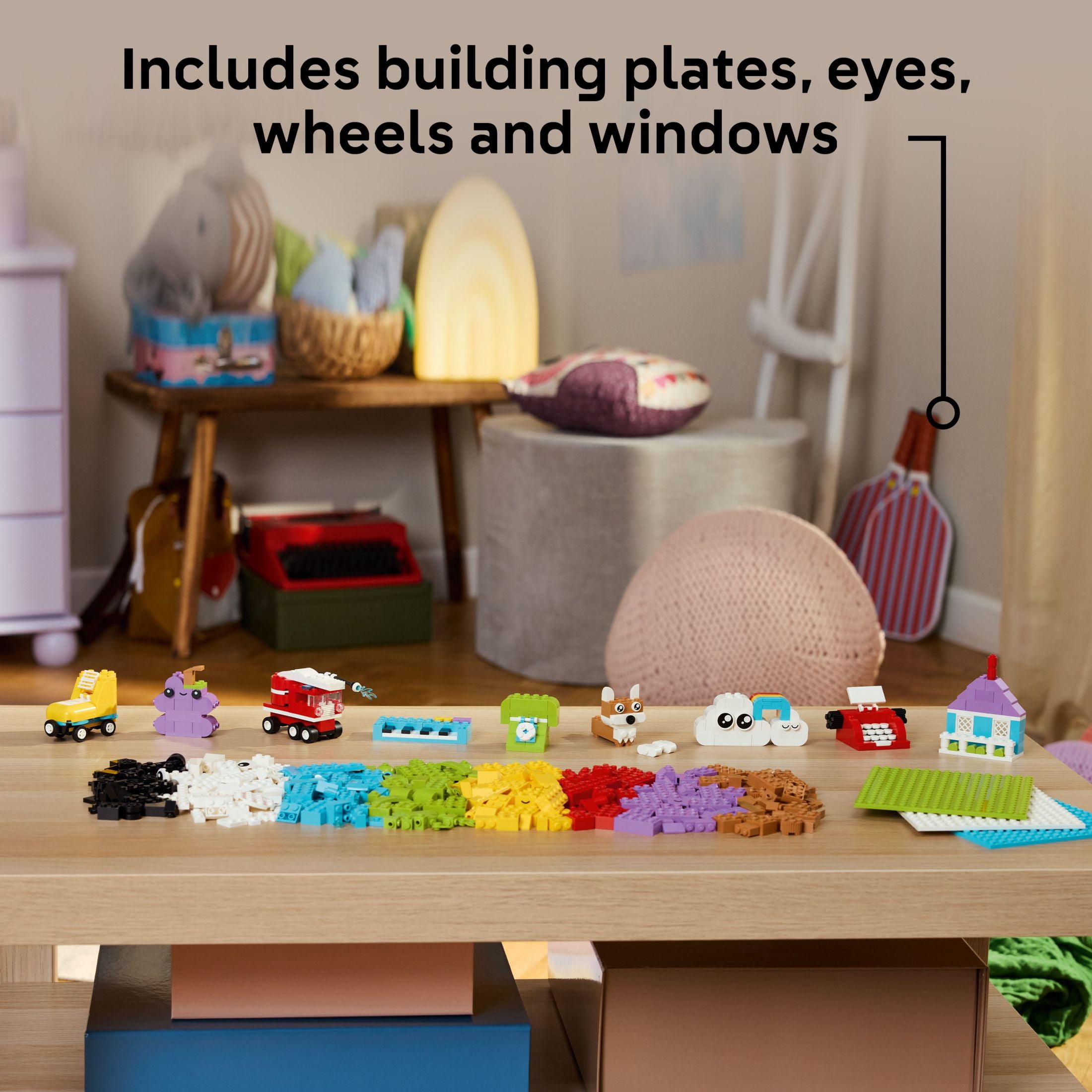 LEGO Classic Creative Build-and-Play Box - Building Blocks Toy for Kids, Boys, and Girls, Ages 5+ - Learning and Educational Sensory Toy - Gift Idea for Birthdays - 11044