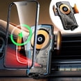 thumbnail image 2 of Cevemin 120W Car Wireless Charger Phone Stand - Super Fast Charging Auto Clamping Mount with Magnetic Suction and Infrared Induction for Dashboard Windshield Vent Car Accessories, 2 of 5
