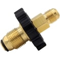 thumbnail image 1 of Hooshing Soft Nose POL Propane Gas Fitting LP 1/4" NPT Male & Adapter, Brass, 1 of 5