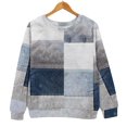 thumbnail image 5 of AJHSAKLt Sweatshirt for Women Graphic Crewneck Tops Loose Fitting Pullover Printed Long Sleeved Versatile Casual Sweater Essentials Hoodie Light Blue, 5 of 8
