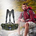 thumbnail image 5 of Fnochy Ultralight Waist Bag, Multifunctional Outdoor Pack, Hiking Pack with Water Bottle Holder, Ergonomic Design for Men, Perfect for Camping and Cycling Adventures, 5 of 9