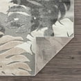 thumbnail image 3 of World Rug Gallery Arles Palm Floral Leaves Indoor/Outdoor Area Rug - Gray 7'10" x 10', 3 of 7