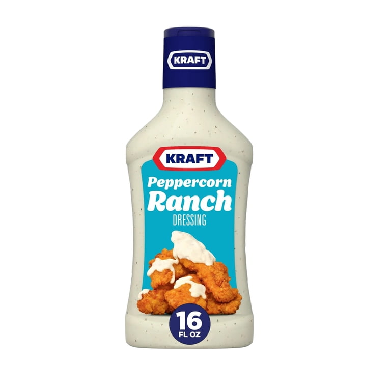 peppercorn ranch dressing 2 Pack ) Kraft Salad Dressing, 16 Fl Oz Bottle and a great ranch dip for party wings Wish-Bone Light Parmesan Peppercorn Ranch