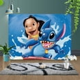 thumbnail image 5 of Fondo de ángel de Lilo y Stitch de Disney personalizable gratis, decoraciones para fiesta de feliz cumpleaños, suministros para fiesta de baby shower, 5 of 5