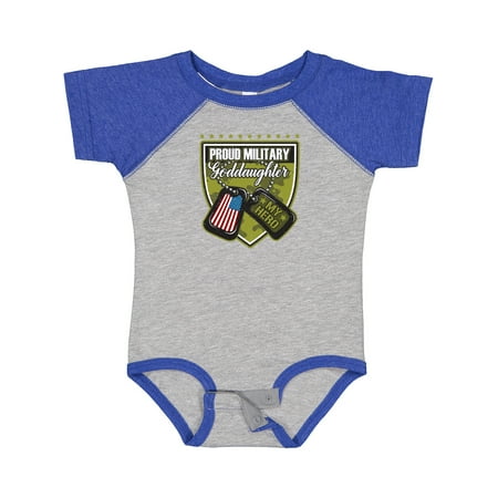 

Inktastic Proud Military Goddaughter Outfit Gift Baby Girl Bodysuit
