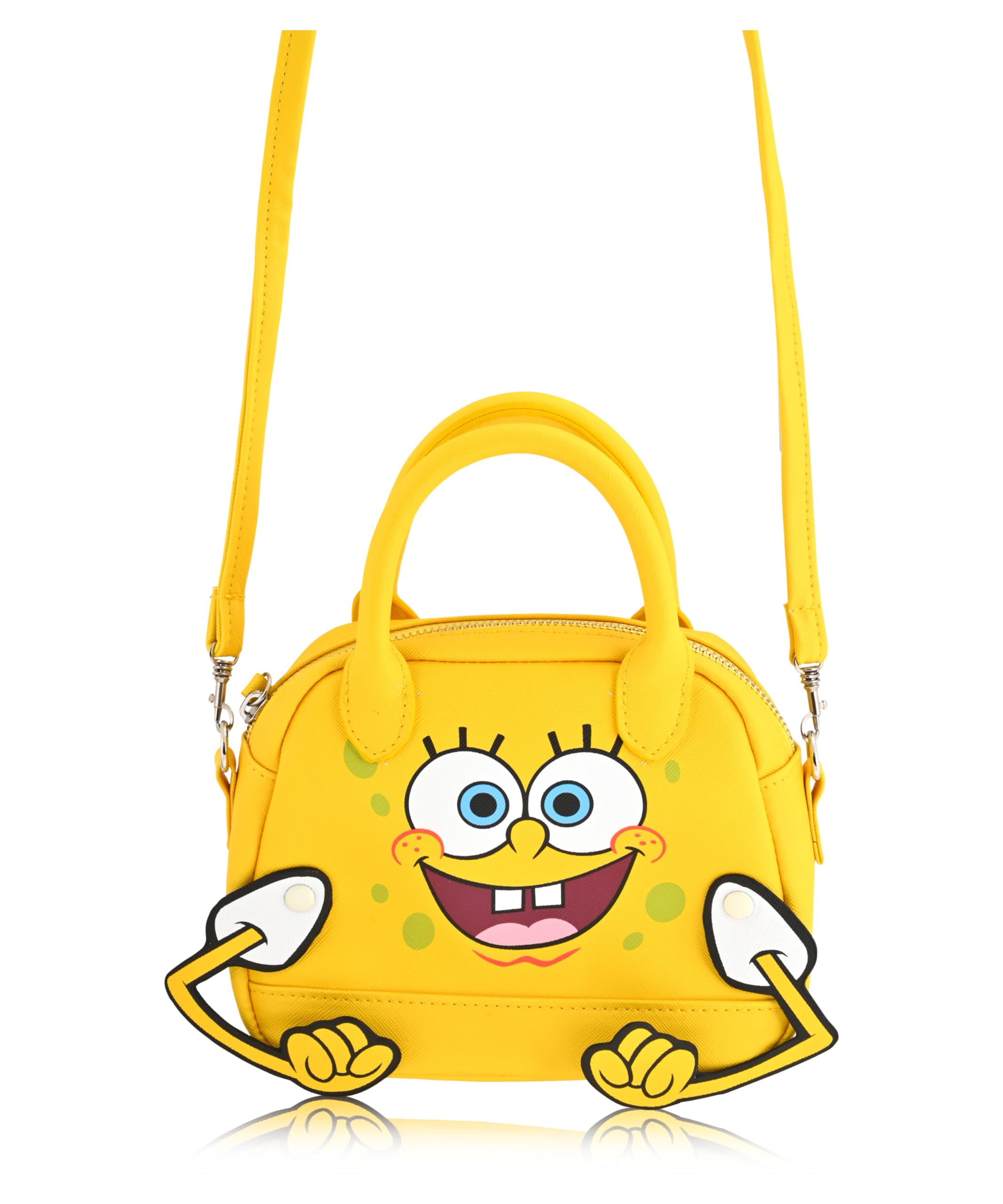 Spongebob Squarepants Purse Crossbody Handbag for Women | Spongebob Squarepants Leather Women's Shoulder Handbag