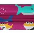 thumbnail image 5 of oneOone Velvet Fuschia Pink Fabric Shark Print Kids Quilting Supplies Print Sewing Fabric By The Yard 58 Inch Wide, 5 of 7