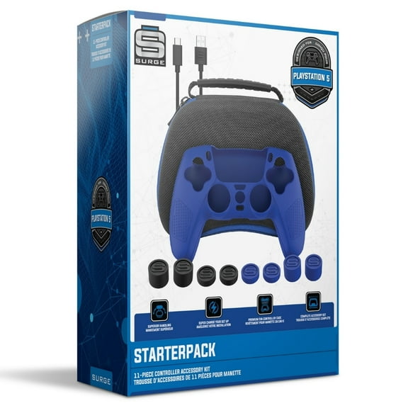 Surge Pro Gamer Starter Pack 11-Piece Accessory Kit for Playstation 5