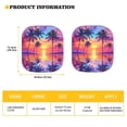 thumbnail image 5 of Binienty Windshield Sun Shade Sunset Palm Trees Foldable 2 PCS Car Sunshades Heat Insulation and Cooling Window Shades 28.5 x 25.5 Inches Fit Most Cars, Sedan, Suv, or Van, 5 of 5