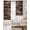 White, variant on Western Barn Door Black Out Curtains 84 Inch Long for Living Room, Vintage Farmhouses Wooden Door Brown Blackout Curtain Shade Thermal Insulated Window Curtains Grommet Drapes 42"x84" 2 Panels