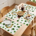 thumbnail image 5 of Saint Patrick's Day Placemats Set of 6 Horseshoe Green Botanical Clovers Leaf Place Mats Indoor Wipeable Table Mats Washable Dining Table Placemats for Kitchen Holiday Party Home Decor 13x19 Inch, 5 of 9