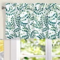thumbnail image 2 of DriftAway Alee Valance 2 Layers Room Darkening Blackout Valance for Cafe Kitchen Bedroom Living Room Bathroom Floral Scroll Window Treatment Valance, 2 of 5